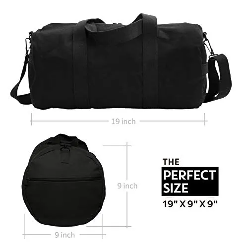 Zombie Outbreak Response Team Hello Kitty Duffel Bag, Black & Gold (medium)